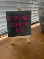 Tegeltje met tekst 10x10 - €5, Huis en Inrichting, Woonaccessoires | Tekstborden en Spreuken, Ophalen of Verzenden, Nieuw