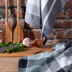 Keukenhanddoeken 3 stuks Handdoeken 50x70cm LEOLTE zwart, Leolte, Zwart, Nieuw, 4033ev Lienden