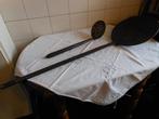 2 oude ijzeren schuimspanen, Antiek en Kunst, Curiosa en Brocante, Ophalen
