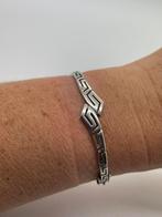 Z506 Prachtige zilveren armband Griekse meander, Sieraden, Tassen en Uiterlijk, Ophalen of Verzenden, X, Zilver, Zilver