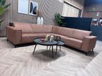 ZGAN Industriële Cognac Hoekbank - 270x270 - Links/Rechts, Huis en Inrichting, Ophalen, 250 tot 300 cm, -, -