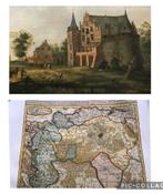 Dubbelzijdige poster Kasteel Wouw 1775 en Baronie Breda, Verzamelen, Posters, Ophalen of Verzenden