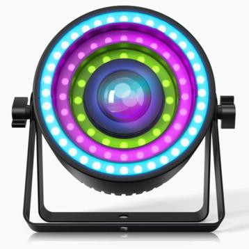 DJLicht 40W RGBW 4 in 1 Led Par met 3 kleurenringen COB beschikbaar voor biedingen