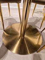 Marmer tafelset inclusief stoelen!!, Ophalen, Zo goed als nieuw, 4 tot 6 stoelen