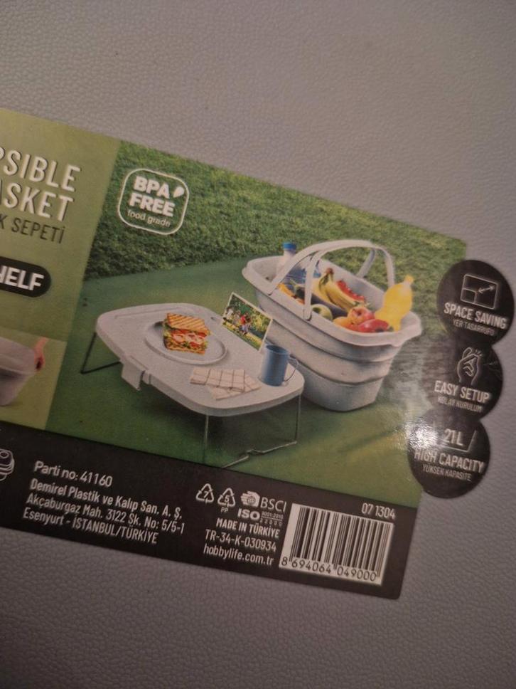 2 nieuwe picknick manden, Hobby en Vrije tijd, Picknickmanden, Zo goed als nieuw, Ophalen