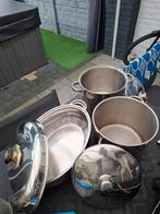 2 soepketels en braadslee, Ophalen of Verzenden, Gebruikt