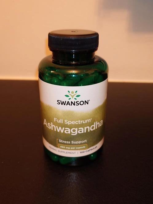 Swanson Ashwagandha 450 mg NIEUW, Sport en Fitness, Gezondheidsproducten en Wellness, Nieuw, Ophalen of Verzenden