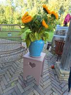 Houten Krukje met Hart - Taupe, Ophalen, Gebruikt, Hout