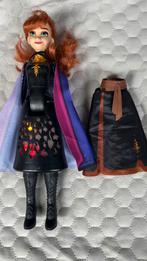 Barbie Hasbro van Frozen Anna met licht!, Kinderen en Baby's, Speelgoed | Poppen, Ophalen of Verzenden, Zo goed als nieuw, Barbie