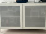 IKEA Besta Kast Wit met melkglazen deuren 120x60x40., Huis en Inrichting, Kasten | Dressoirs, Ophalen, Overige materialen, 100 tot 150 cm