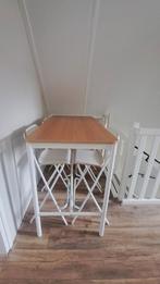 Tommaryd Ikea statafel/ bureau/ eettafel wit met krukken, Ophalen, Zo goed als nieuw