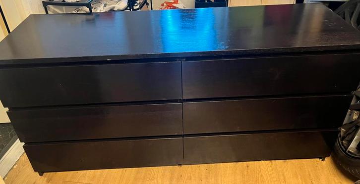 Ikea malm ladekast, Huis en Inrichting, Kasten | Dressoirs, Gebruikt, 150 tot 200 cm, 75 cm of meer, Met lade(s), Ophalen