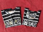 Andrist twinset zwart/wit met glitters en sierkraaltjes, Maat 38/40 (M), Ophalen of Verzenden, Zo goed als nieuw, Andrist