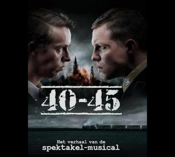 Kaartje premium musical 40-45 woe29 oktober vak D rij 7 beschikbaar voor biedingen