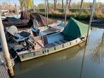 Vis/roeiboot met huif., Watersport en Boten, Ophalen, Gebruikt, Tot 10 pk, Staal