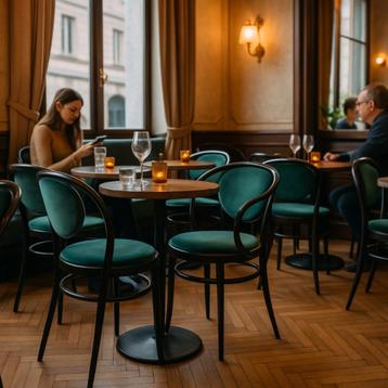 130x Originele Thonet armstoelen 210 P velours  643 beschikbaar voor biedingen