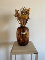 Cheetah vaas inc droogbloemen, Ophalen of Verzenden, Nieuw, Glas, Minder dan 50 cm