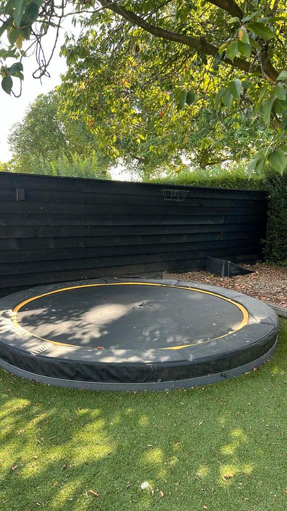 Ingraaf Trampoline 350cm Magic Circle Pro, Kinderen en Baby's, Speelgoed | Buiten | Trampolines, Zo goed als nieuw, Ophalen