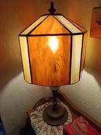 Vintage lamp in Tiffany-stijl, Ophalen, Glas, Minder dan 50 cm, Gebruikt