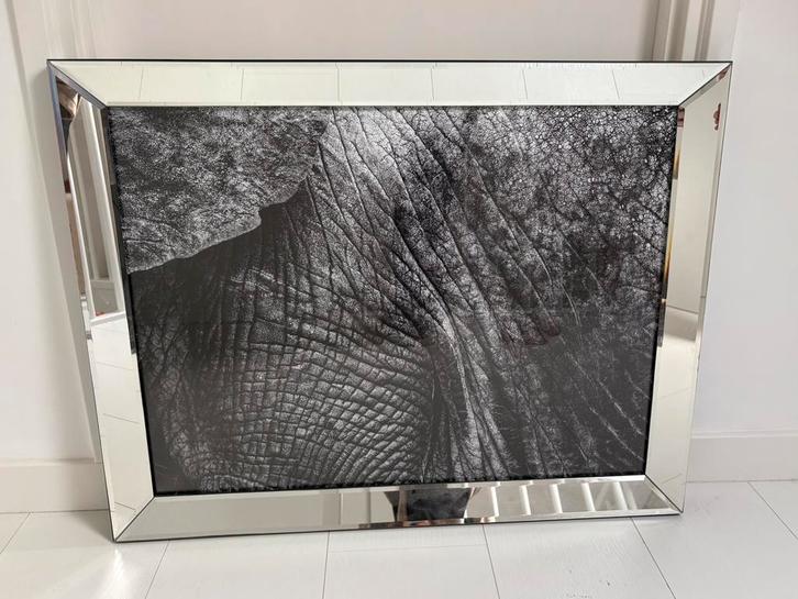 Twee schilderijen met spiegellijst Eric Kuster stijl, Antiek en Kunst, Kunst | Schilderijen | Modern, Ophalen