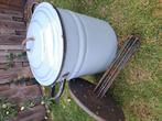 Oude brocante weckketel emaille, Huis en Inrichting, Emmers, Ophalen, Gebruikt, Overige materialen, Met deksel