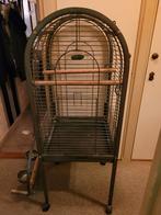 Vogelkooi metaal +bijpassende vogelring vintage, Dieren en Toebehoren, Vogels | Hokken en Kooien, Ophalen, Metaal, Vogelkooi
