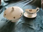 Mooie dekschaal en sauskom van Moss Rose Wedgwood, Ophalen of Verzenden