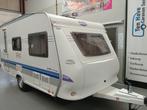 Hobby De Luxe 440 SF nette caravan met voortent !, Hobby, Bedrijf, Treinzit, Vast bed