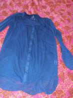 Donkerblauwe blouse, lange mouw, maat 36., Ophalen of Verzenden, Gedragen, Maat 36 (S), Blauw