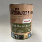 Toom 2 in 1 Hout Lak Binnen Buiten Hardhout Palissander 2.5L, Overige kleuren, Toom, Nieuw, Toom