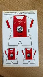 AJAX ansichtkaart met stickers, Verzamelen, Ophalen of Verzenden, Zo goed als nieuw, Ajax, Poster, Plaatje of Sticker