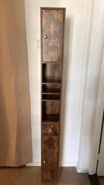 Nieuwe smalle badkamerkast 20x20x180cm bruin kast badkamer, (Half)hoge kast, Minder dan 50 cm, Nieuw, Ophalen of Verzenden