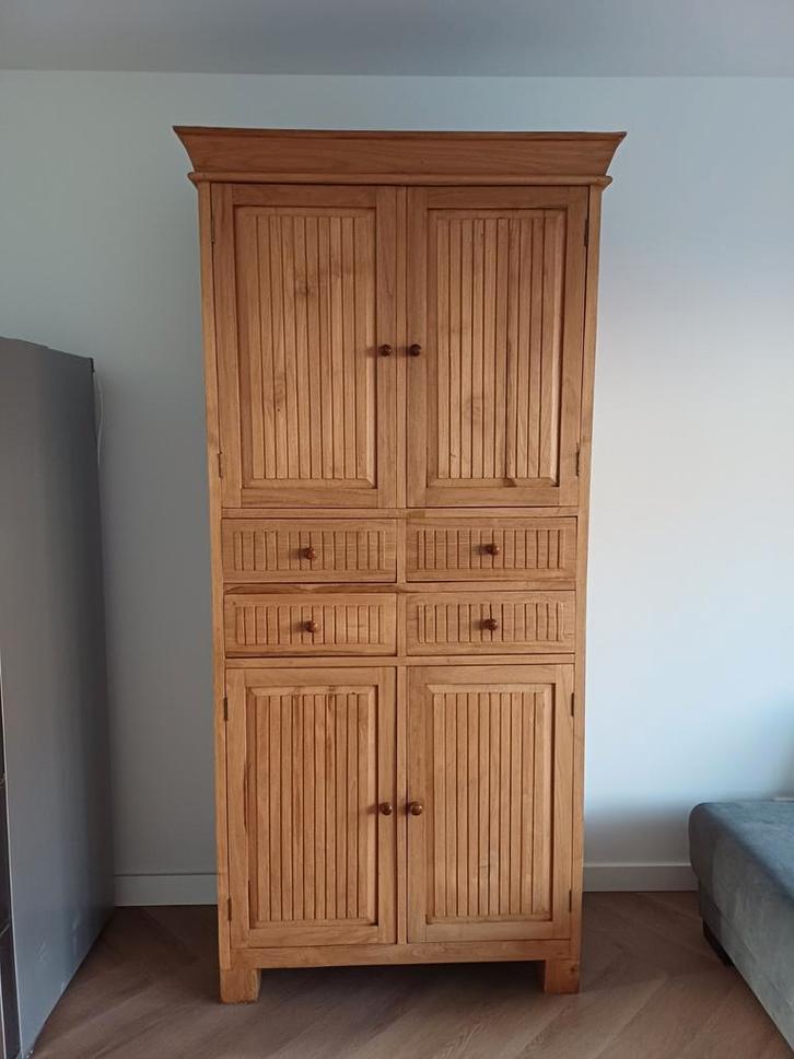 Massief Teak Kast - Bali, Op Maat, Antiek en Kunst, Antiek | Meubels | Kasten, Ophalen