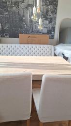 Mooie eettafel met eetkamerbank en stoelen!, Ophalen of Verzenden