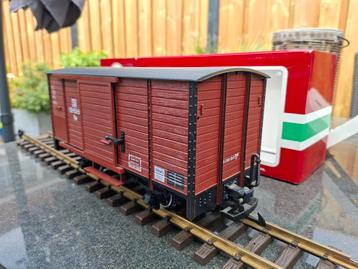 Zgan lgb DR gesloten goederen wagon 46350 metalen wielen ovp beschikbaar voor biedingen