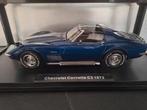 Chevrolet Corvette C3 Hard Top blauw 1972 Schaal 1:18, Nieuw, Overige merken, Ophalen of Verzenden, Auto