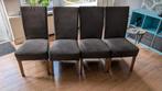 4 Grijze Eetkamerstoelen - Gebruikt, Ophalen, Hout, Gebruikt, Vier