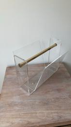 Design lectuur bak, tijdschriften bak David Lange plexiglas, Ophalen of Verzenden, Zo goed als nieuw