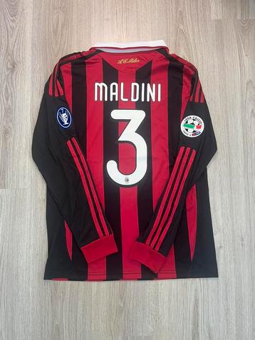 AC Milan Paolo Maldini #3 Long Sleeve | 2009 beschikbaar voor biedingen