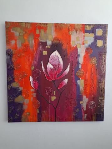 Abstract Bloem Schilderij beschikbaar voor biedingen