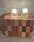 Ikea icecube tafellamp set van 2 vintage, Huis en Inrichting, Lampen | Tafellampen, Ophalen of Verzenden, Zo goed als nieuw, Minder dan 50 cm