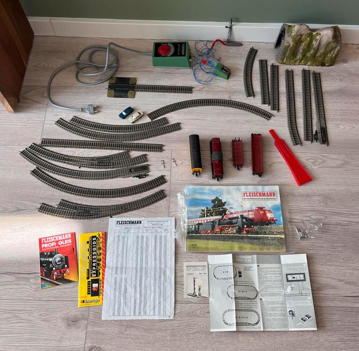 Fleischmann H0 Trein Set, Hobby en Vrije tijd, Modeltreinen | H0, Gebruikt, Transformator of Voeding, Gelijkstroom, Fleischmann
