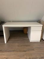 IKEA Malm bureau wit 140x65, Huis en Inrichting, Bureaus, Ophalen, Gebruikt, Bureau