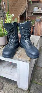leger kisten boots leer, Zwart, Boots, Ophalen of Verzenden, Gedragen