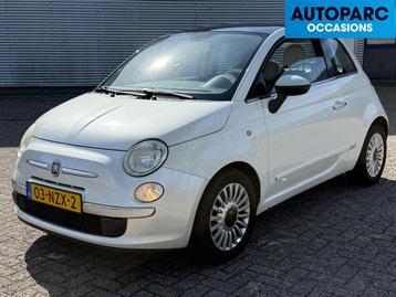 Fiat 500 0.9 TwinAir Lounge , PANORAMADAK, AIRCO, LEDER, RAD beschikbaar voor biedingen