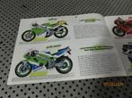 Folder Kawasaki Motoren 1992 Reclame Nieuwe Motoren '92, Ophalen of Verzenden, Gebruikt, Motoren