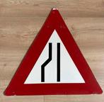 Verkeersbord wegversmalling, Ophalen, Gebruikt