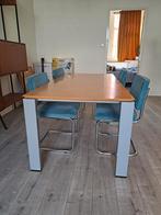 Design Arco eettafel hout zwevend, Huis en Inrichting, Ophalen, Gebruikt, 50 tot 100 cm, Vijf personen of meer