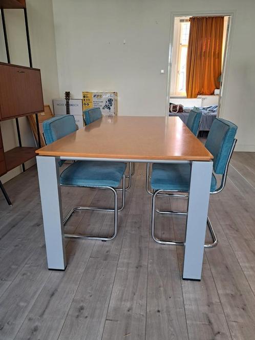 Design Arco eettafel hout zwevend, Huis en Inrichting, Tafels | Eettafels, Gebruikt, 50 tot 100 cm, 150 tot 200 cm, Vijf personen of meer