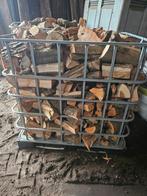 Brandhout Els/Eiken - 1.2m3 IBC Kist, Tuin en Terras, Minder dan 3 m³, Ophalen of Verzenden, Eikenhout, Blokken